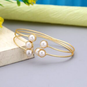 triple-wire-pearl-open-cuff-bracelet-matte-gold-tone